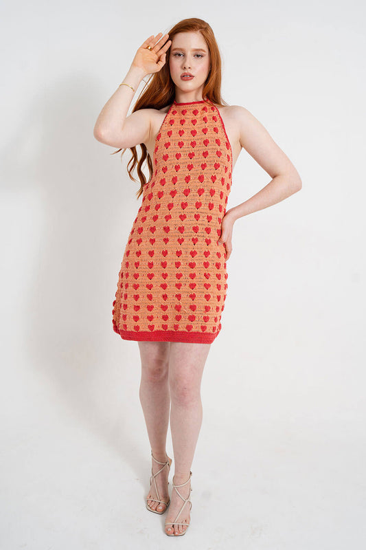 Amores Crochet Mini Dress (Pre-Order)