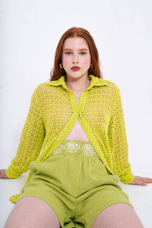 Andalusia Oversized Lace Shirt