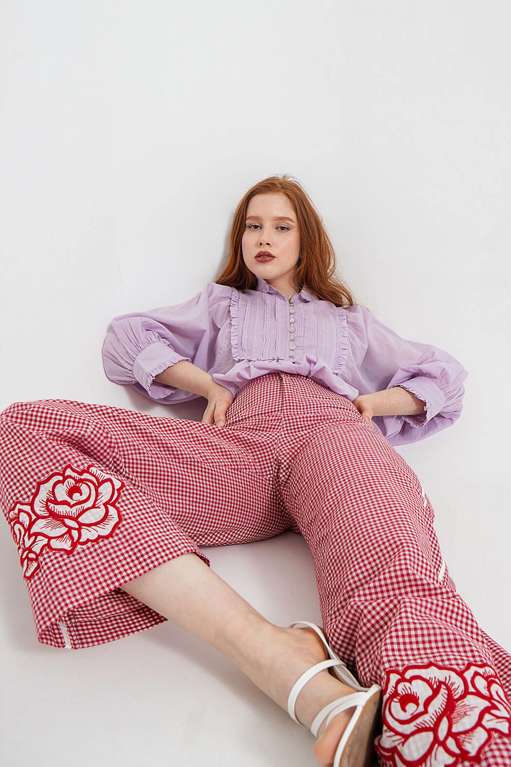 Rosas Embroidered Trousers (Pre-Order)