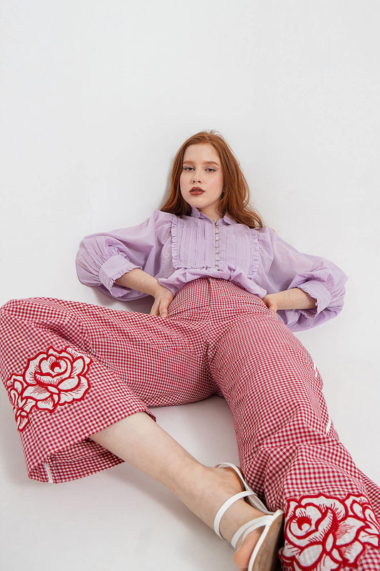Rosas Embroidered Trousers