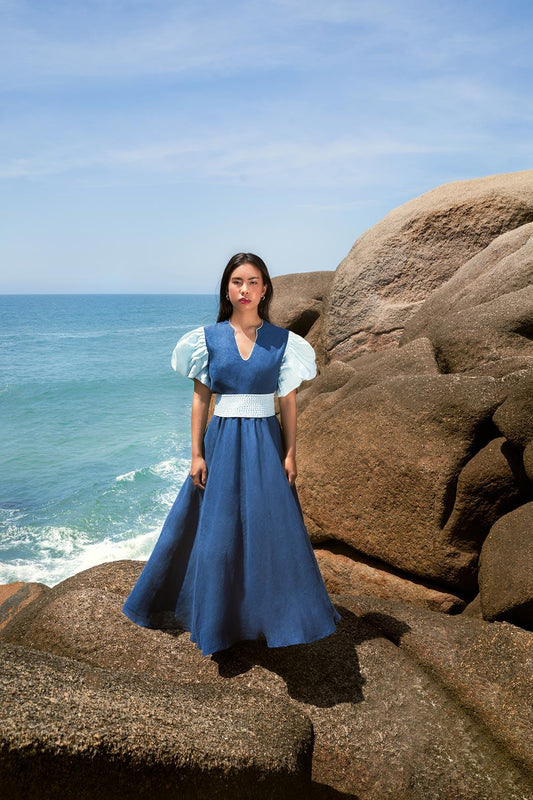 Alaya Linen Dress - Hess