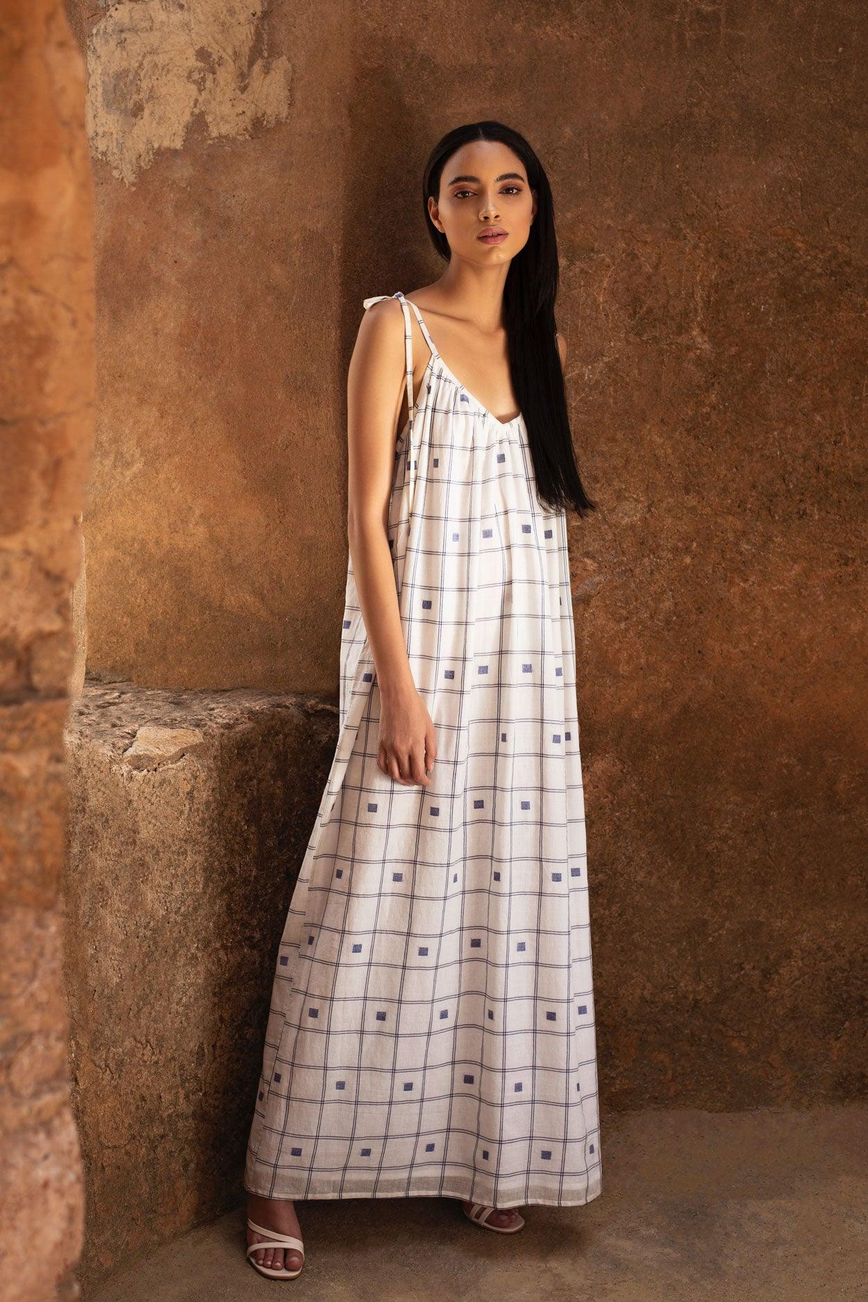 Allegra Maxi Dress White - Hess
