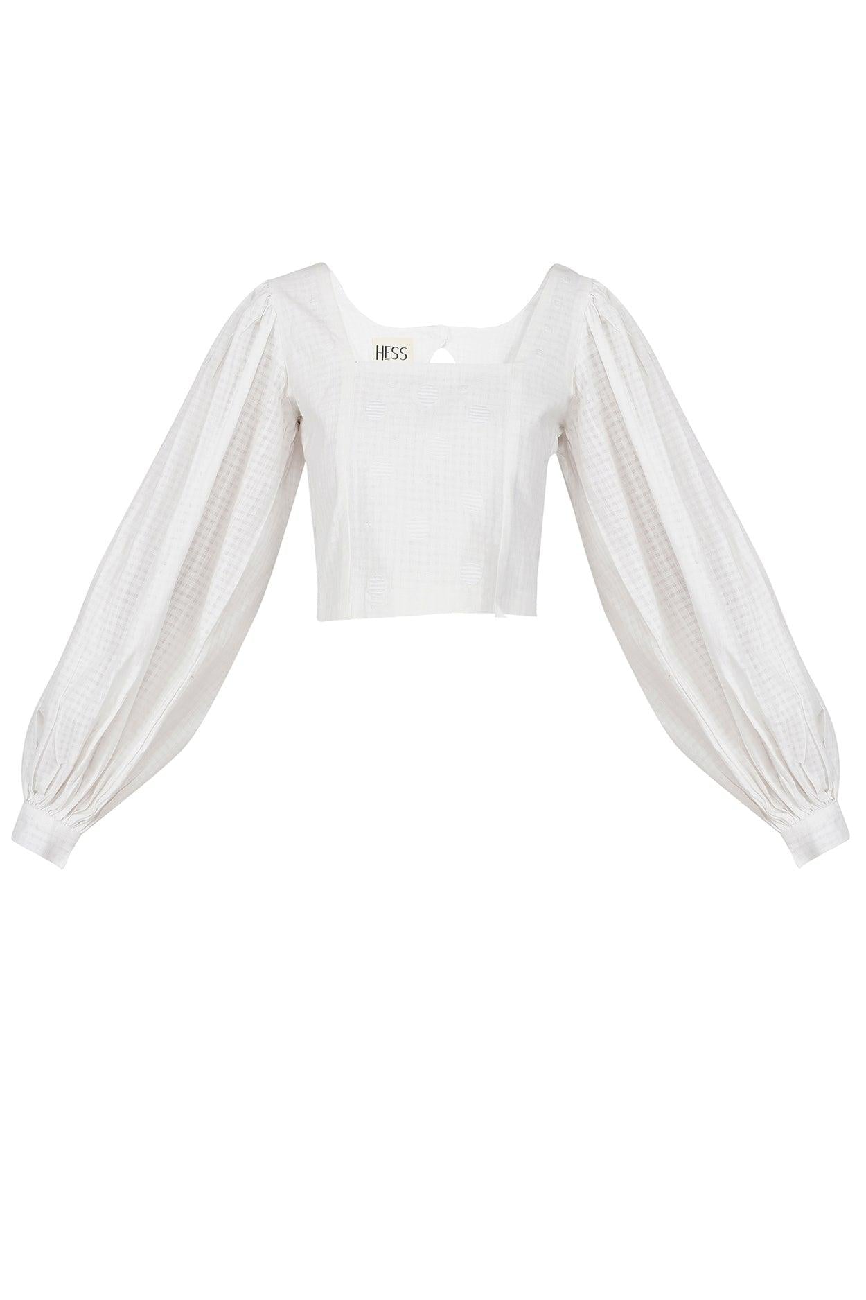 Aya Balloon Sleeve Top - Hess