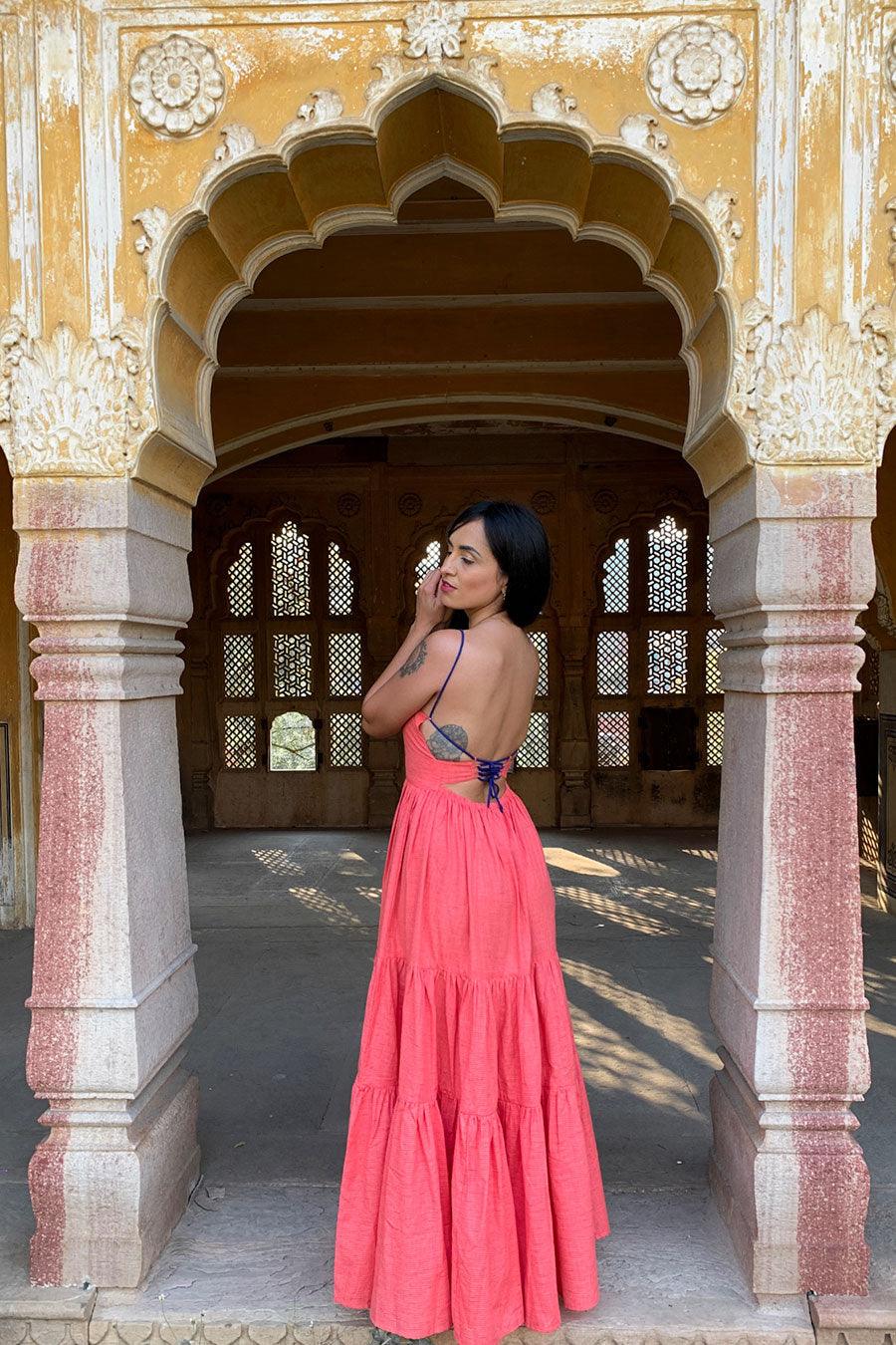 Coral Seville Maxi Dress - Hess