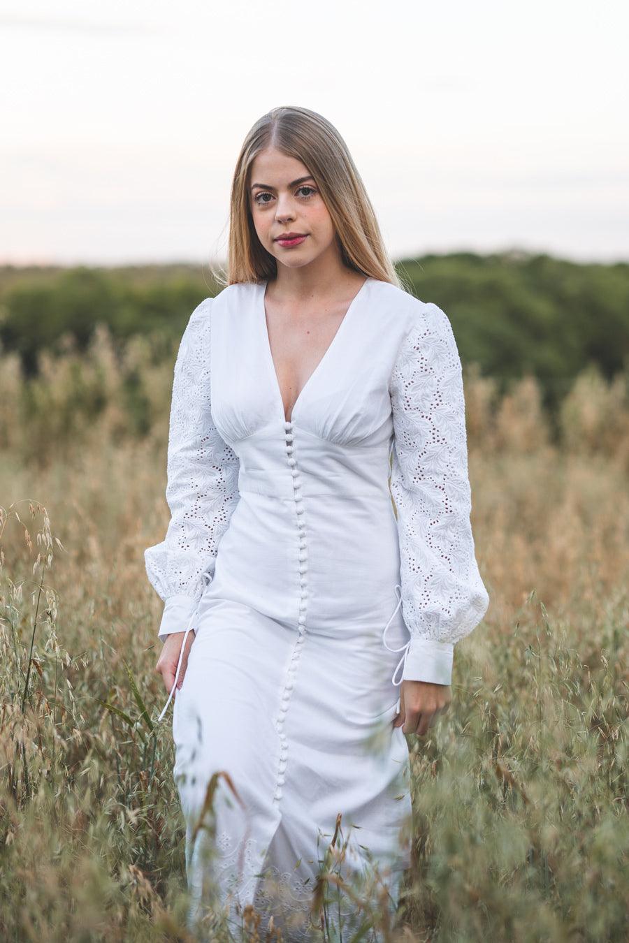 Bomfim Broderie Anglaise Dress - Hess