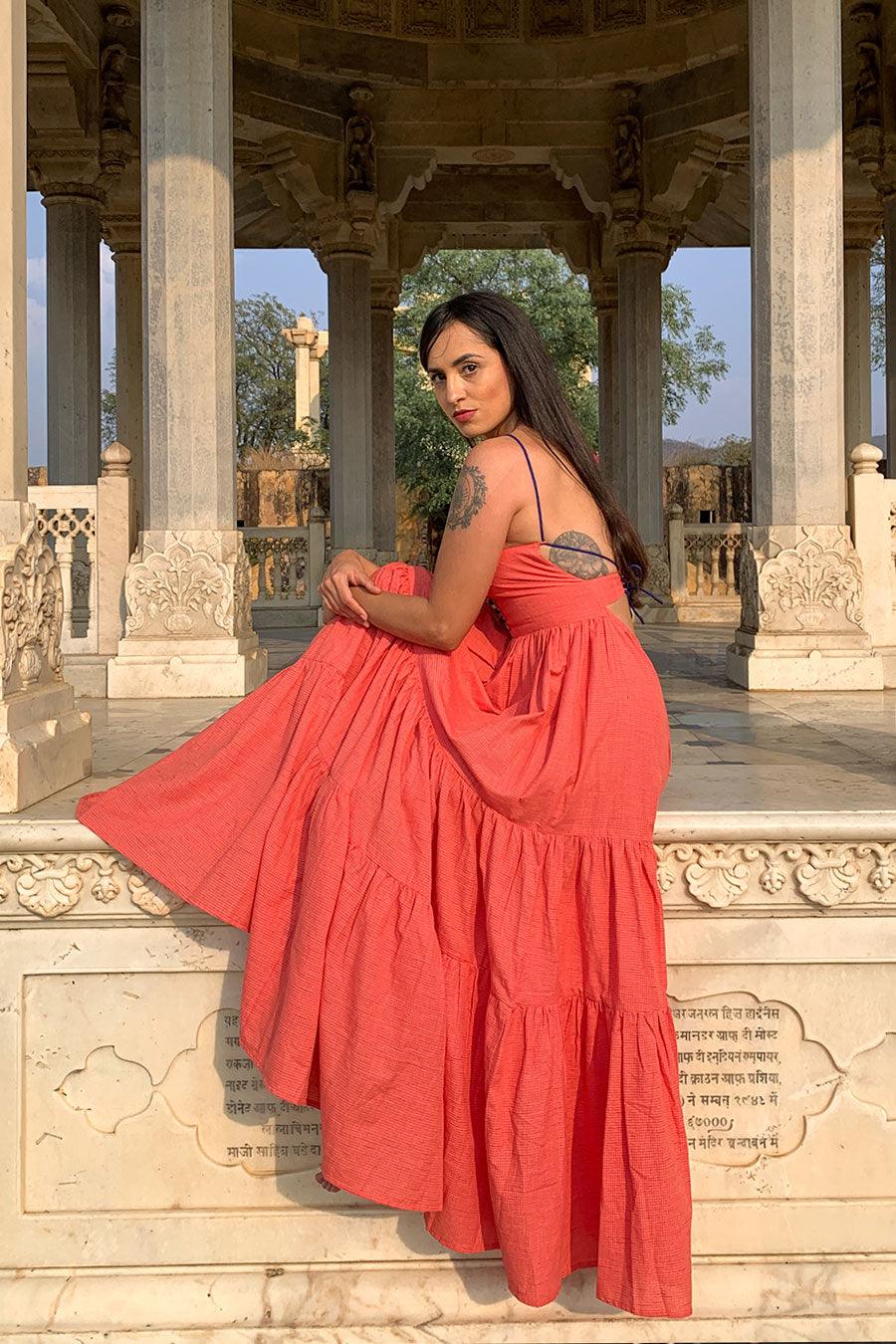 Coral Seville Maxi Dress - Hess