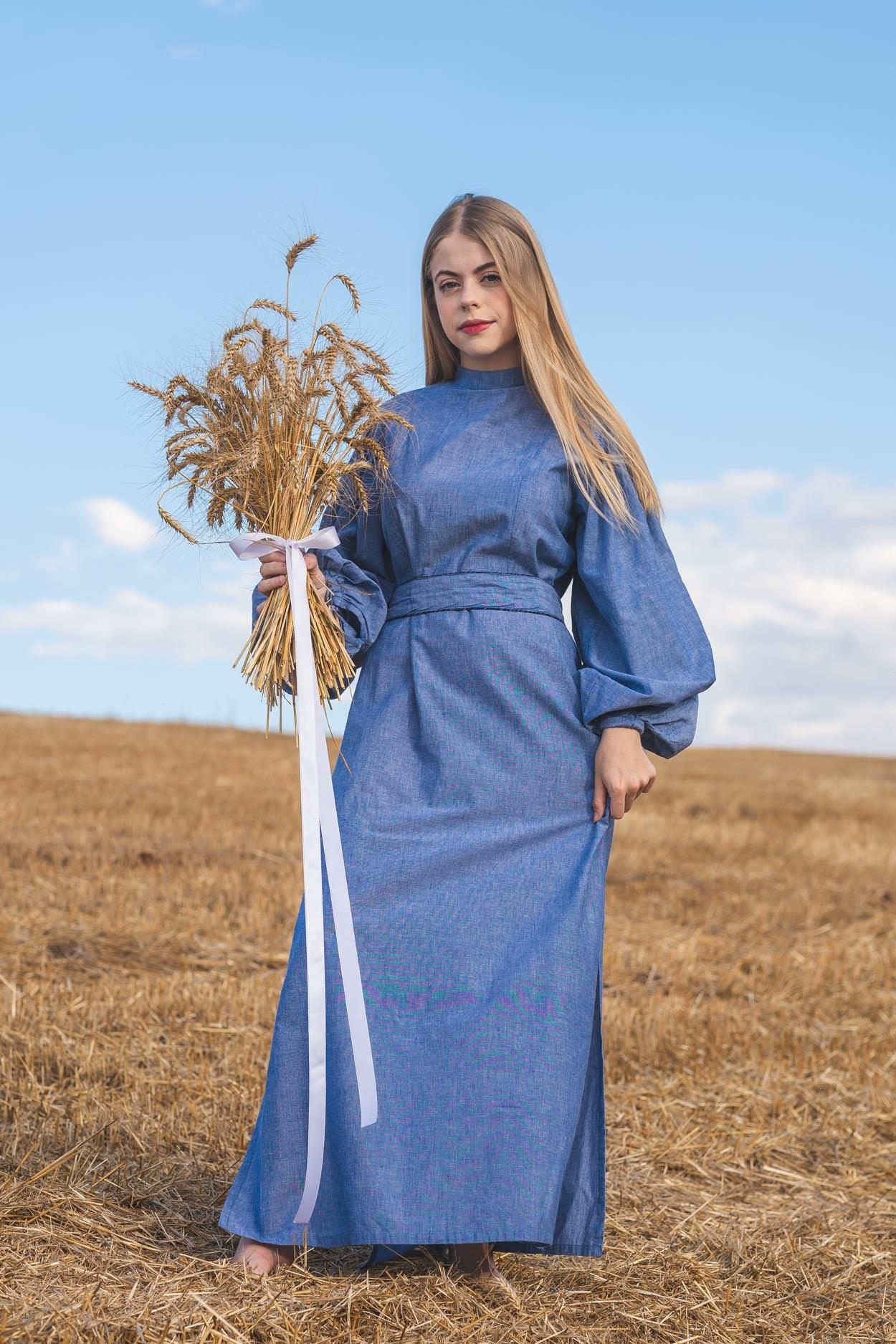 Gia Tunic Dress Powder Blue - Hess