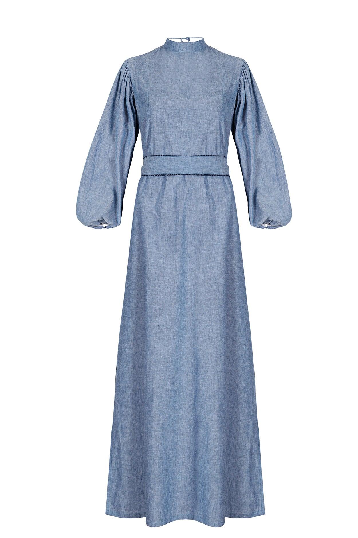 Gia Tunic Dress Powder Blue - Hess