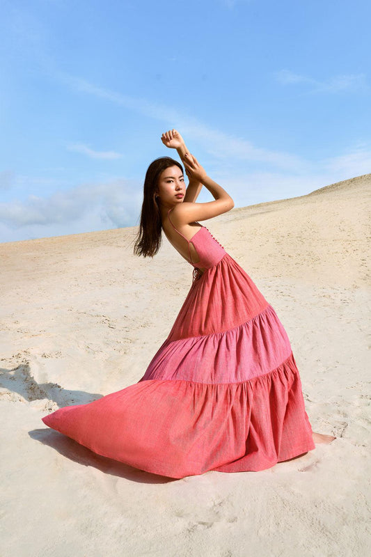 Seville Maxi Dress Handloom - Hess