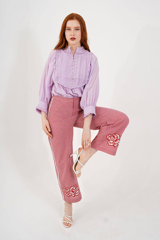 Rosas Embroidered Trousers (Pre-Order)