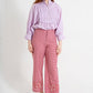 Reina Lavender Pintuck Blouse