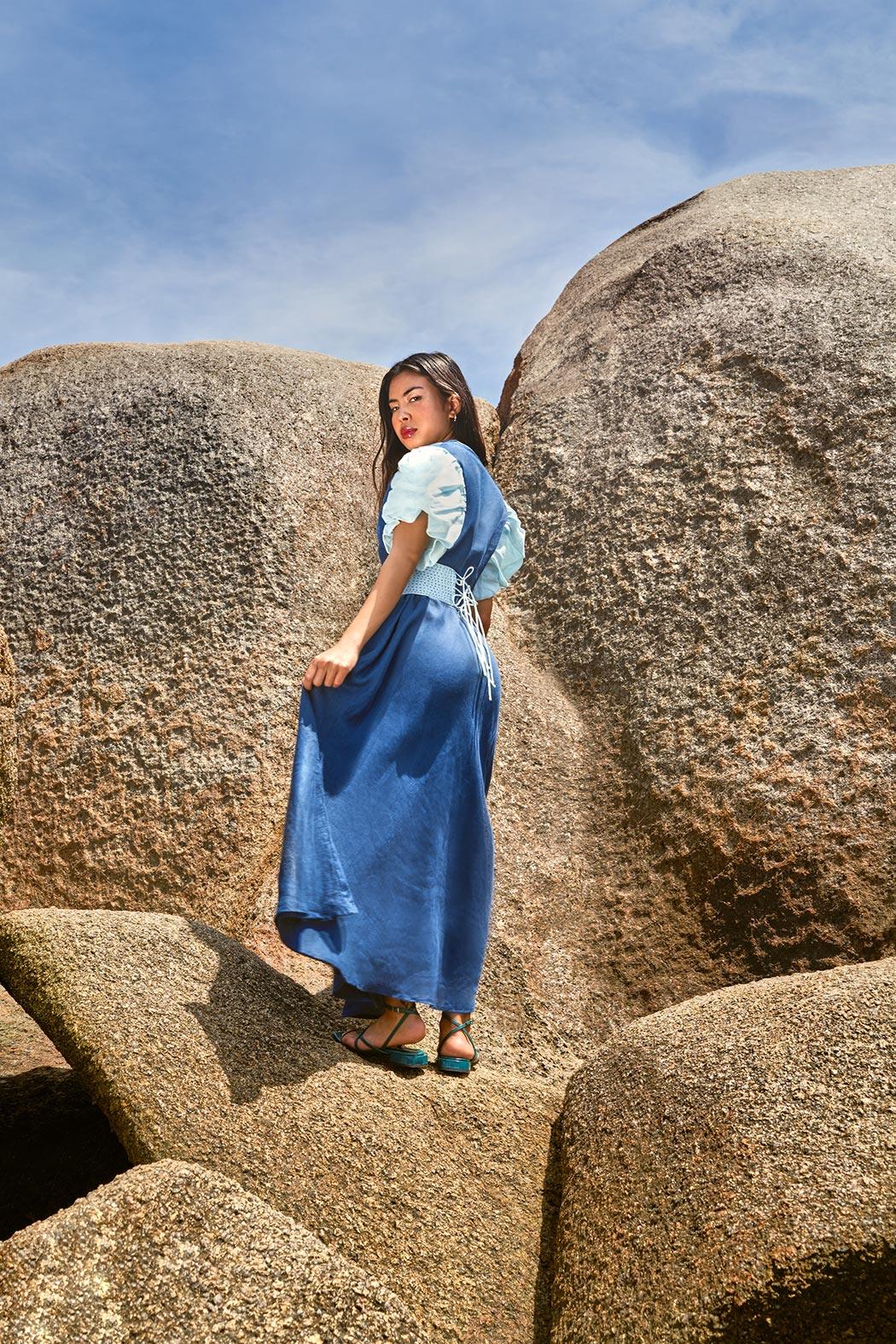 Alaya Linen Dress - Hess