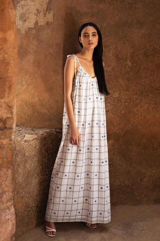 Allegra Maxi Dress White - Hess