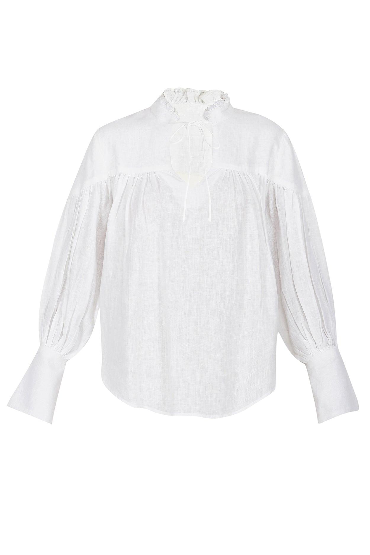 Amalia Linen Blouse - Hess