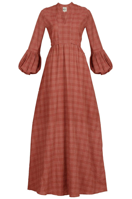 Terracota Aura Long Dress - Hess