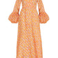 Aura Long Dress Block Print - Hess