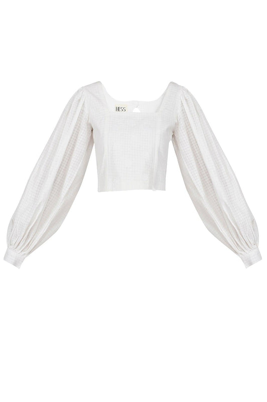 Aya Balloon Sleeve Top - Hess