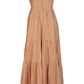Orange Gingham Seville Maxi Dress - Hess