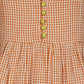 Orange Gingham Seville Maxi Dress - Hess