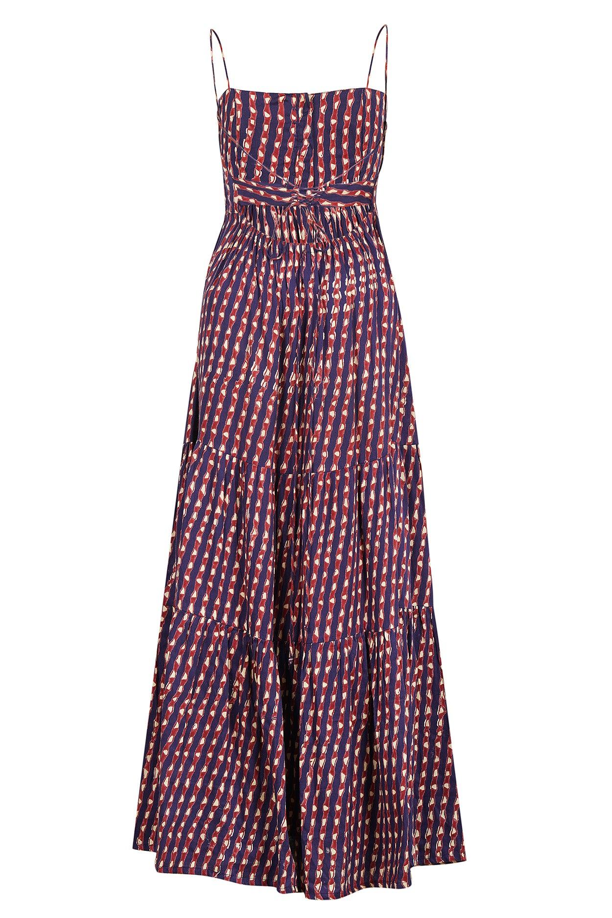 Seville Maxi Dress Block Print - Hess