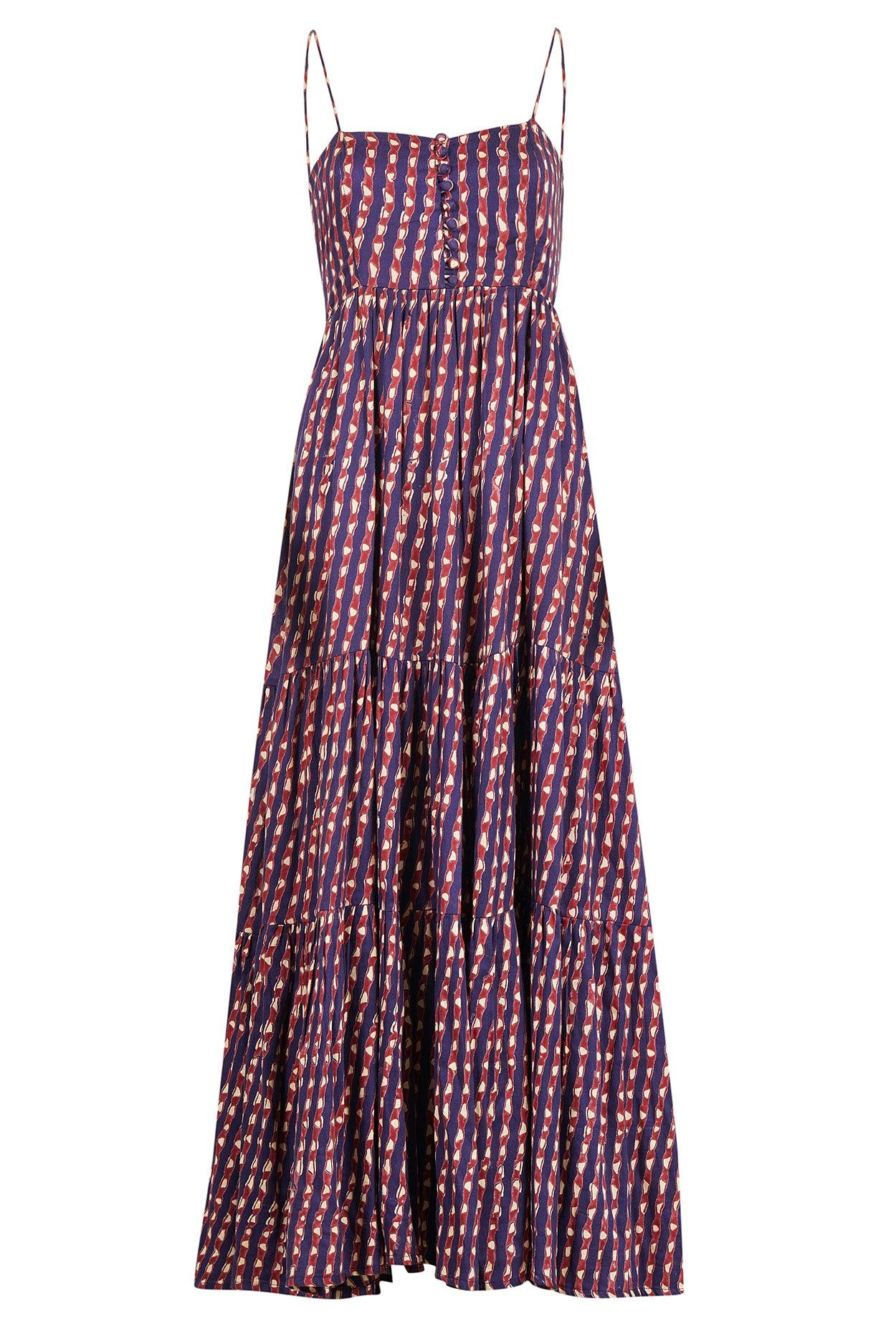 Seville Maxi Dress Block Print - Hess